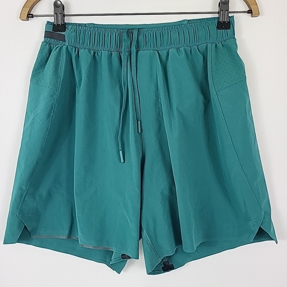 Lululemon Men’s Surge Lined Short 6” Teal Lagoon Sz S EUC! - Picture 1 of 10